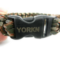 Survival Paracord Bracelet with Plastic Buckle (10"x1"x1/2")